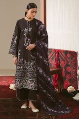 Cross Stitch Winter Unstitched 26 SABLE FLORET-3PC KHADDAR PRINTED SUIT
