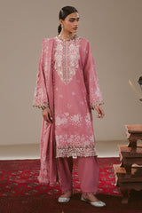 Cross Stitch Winter Unstitched 26 PINK ALLURE-3PC KHADDAR PRINTED SUIT– Untitled-1 0086 DSC00281