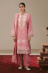 Cross Stitch Winter Unstitched 26 PINK ALLURE-3PC KHADDAR PRINTED SUIT– Untitled-1 0087 DSC00259
