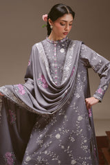 Cross Stitch Winter Unstitched 26 VIOLET HAZE-3PC LINEN EMBROIDERED SUIT– Untitled-1 0090 DSC00187