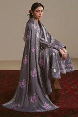 Cross Stitch Winter Unstitched 26 VIOLET HAZE-3PC LINEN EMBROIDERED SUIT– Untitled-1 0094 DSC00244
