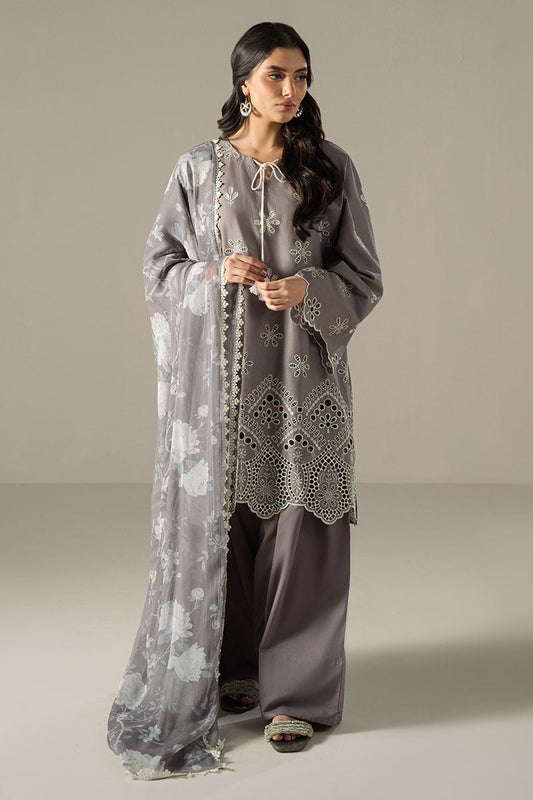 Chikankari Lawn by Cross Stitch 2025 | WHISPER ASH