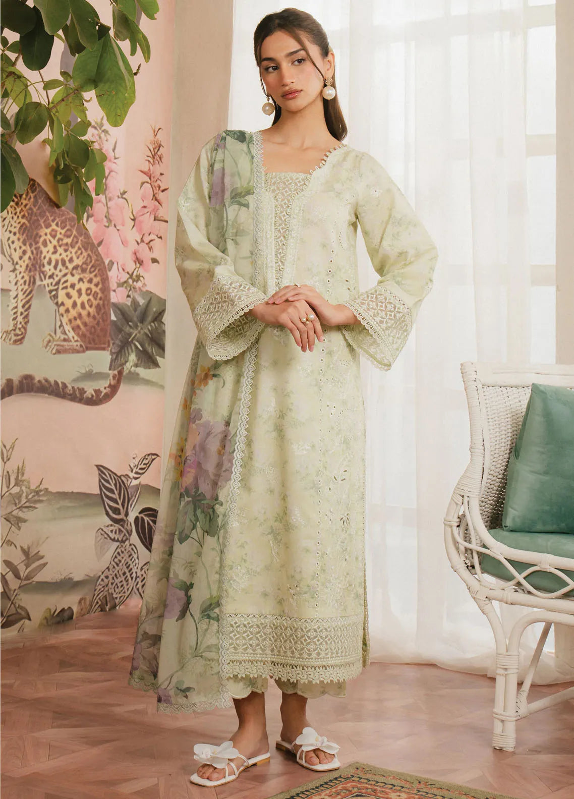 Ayzel by Afrozeh Printed Lawn Suit | D-1