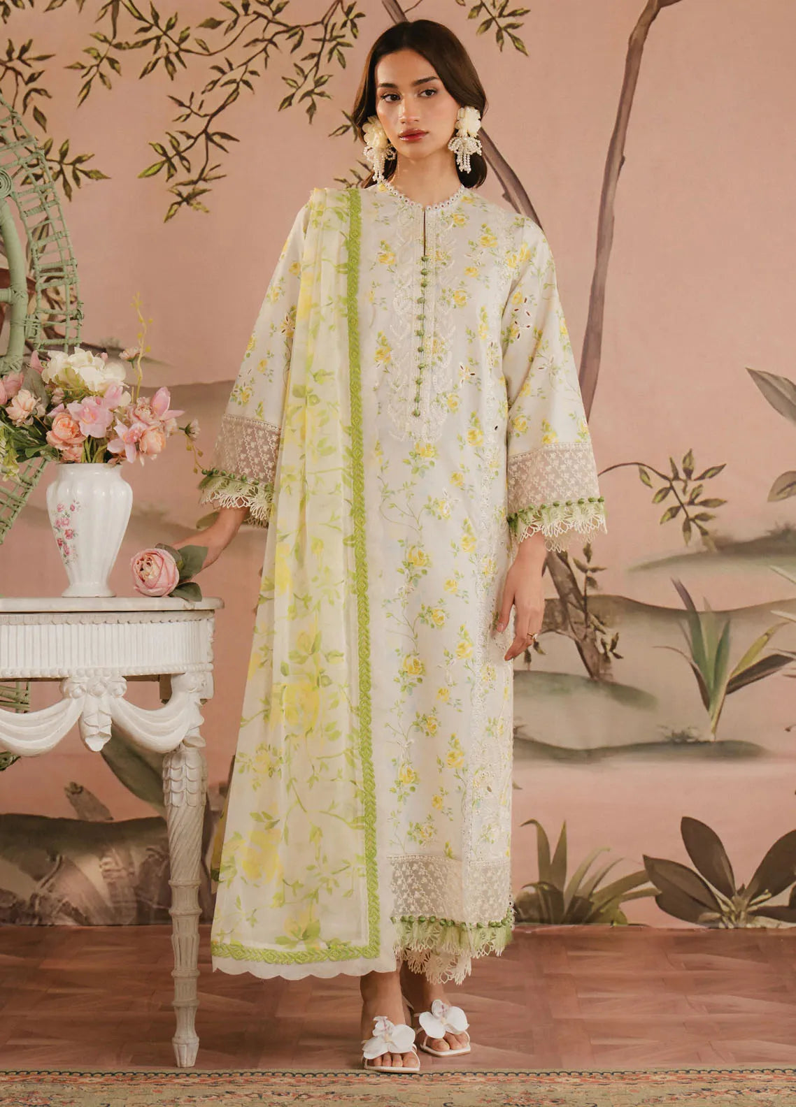 Ayzel by Afrozeh Printed Lawn Suit | D-6