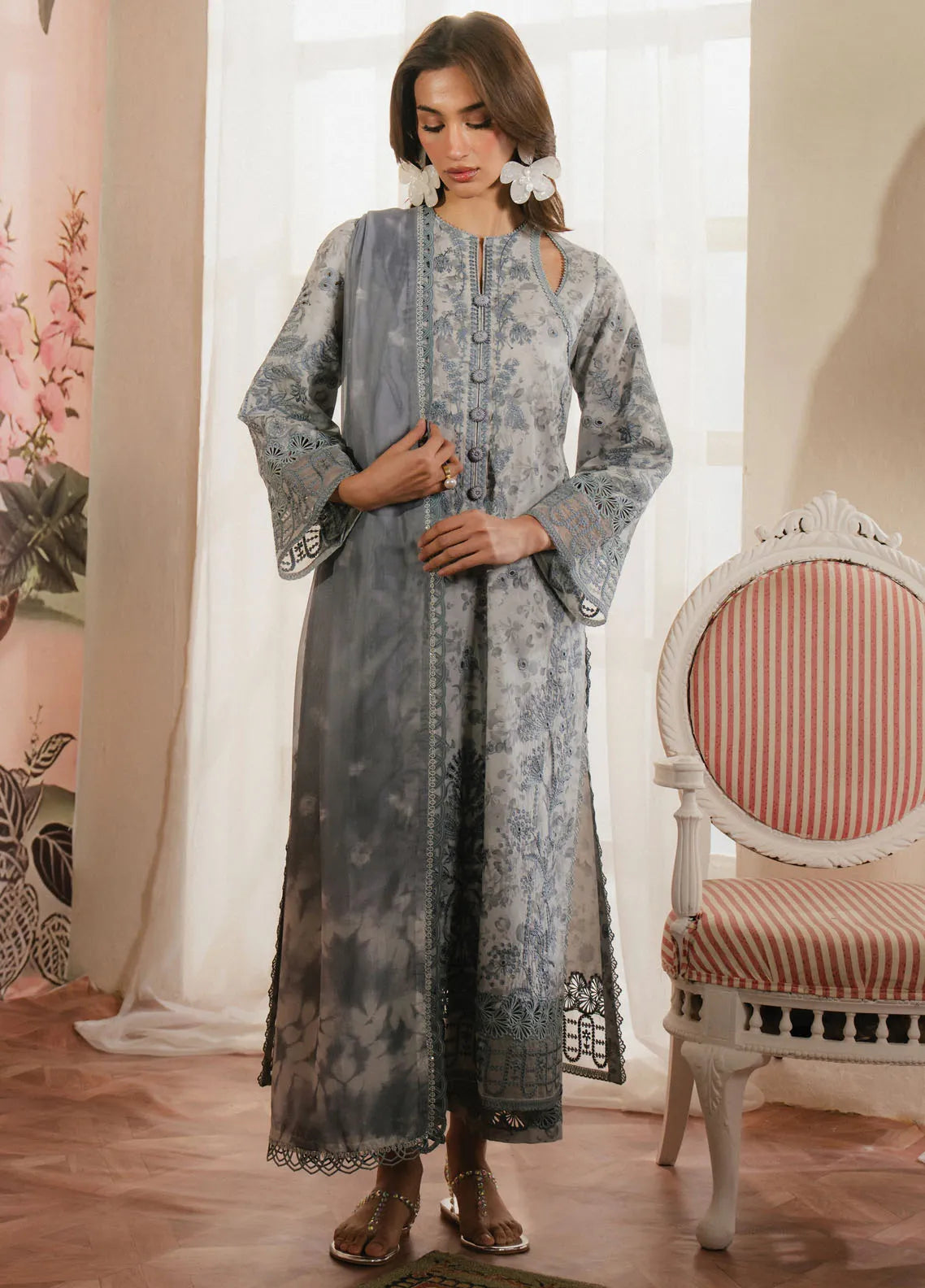 Ayzel by Afrozeh Printed Lawn Suit | D-8