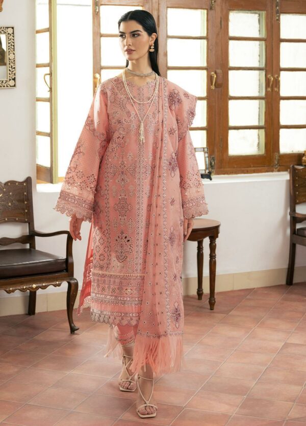 Baroque Embroidered Swiss Lawn Collection 23 | BQU-SL11-D08