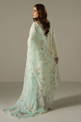 Chikankari Lawn by Cross Stitch 2025 | FLORAL MELODY