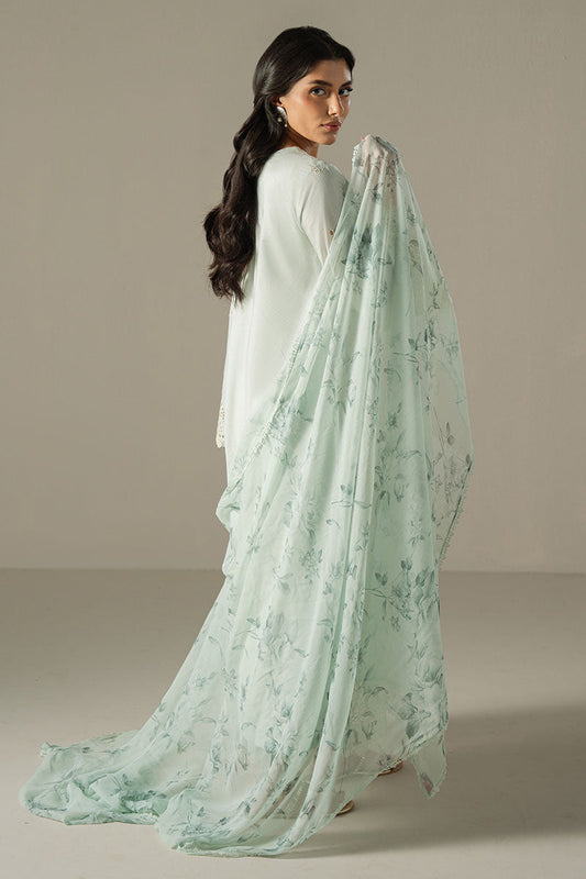 Chikankari Lawn by Cross Stitch 2025 | BLUE AURA