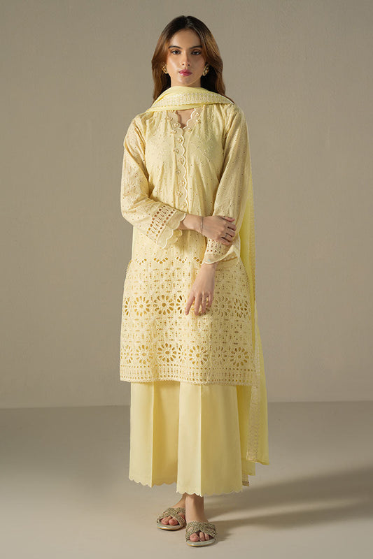 Chikankari Lawn by Cross Stitch 2025 | LEMON ZEST