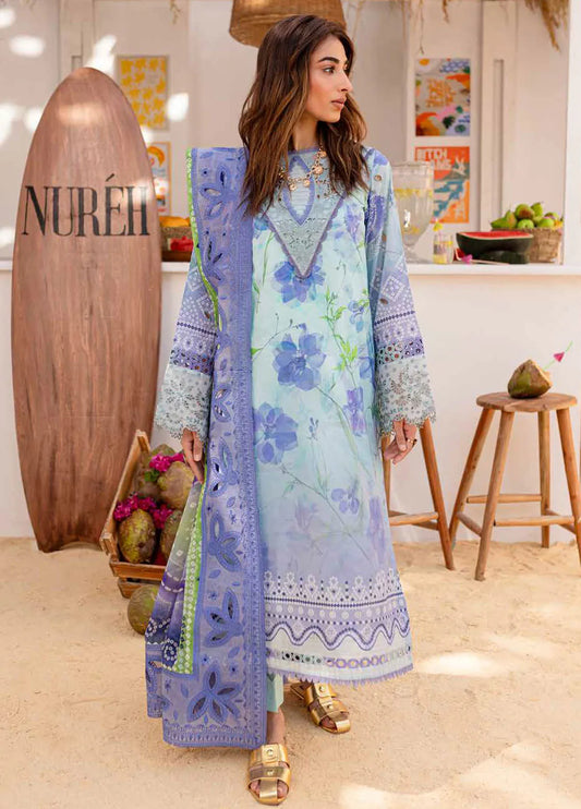 Gardenia By Nureh Embroidered Lawn | NS-130