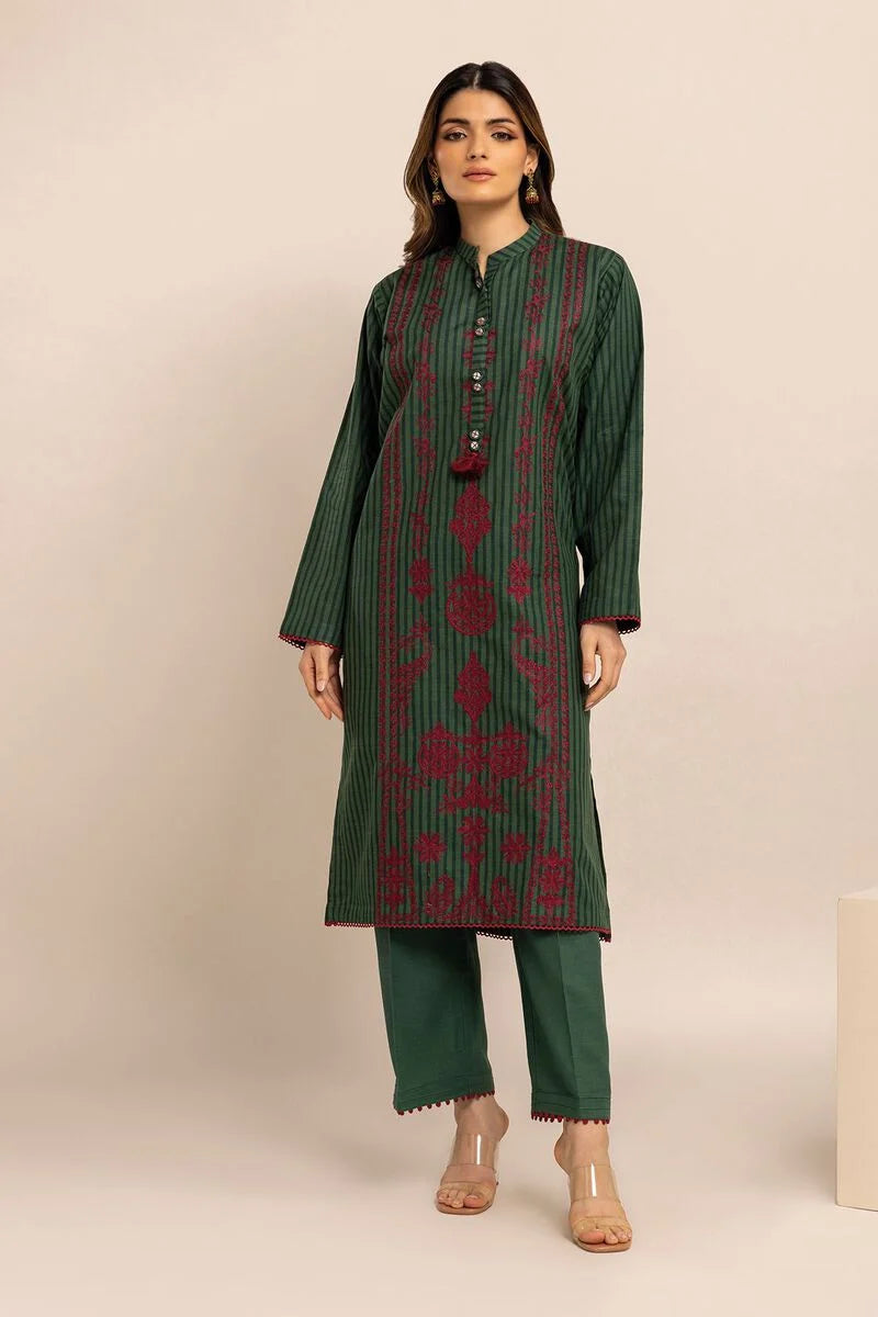Khaadi Winter Story | 2023 Collection | ik231002_green