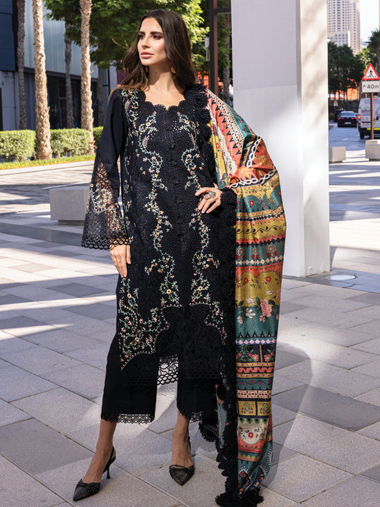 Rang Rasiya Carnation Embroidered Lawn 2025 | D-13