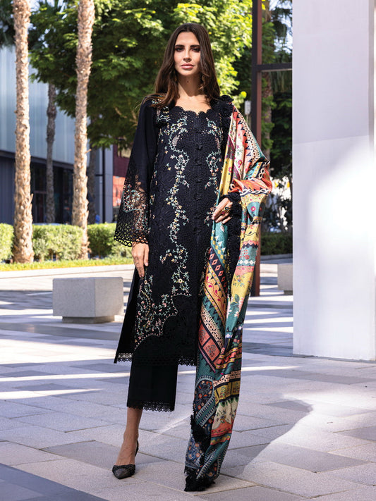 Rang Rasiya Carnation Embroidered Lawn 2025 | D-13