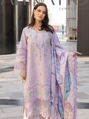 Rang Rasiya Carnation Embroidered Lawn 2025 | D-12