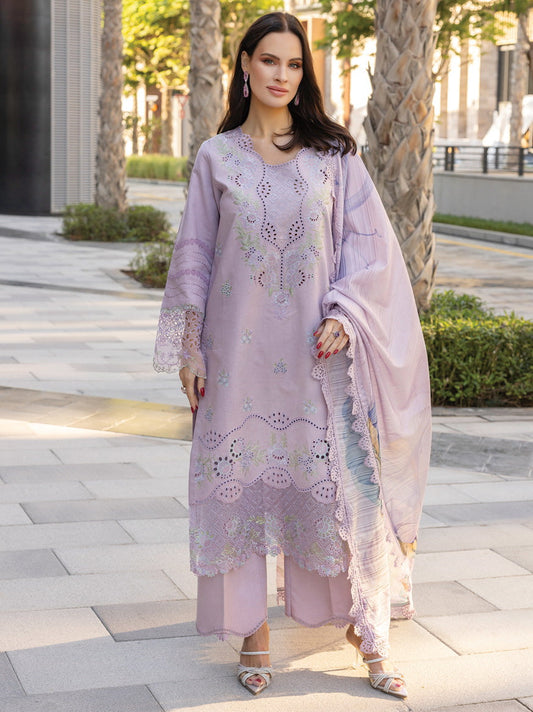 Rang Rasiya Carnation Embroidered Lawn 2025 | D-12