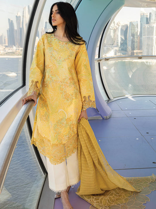Rang Rasiya Carnation Embroidered Lawn 2025 | D-03