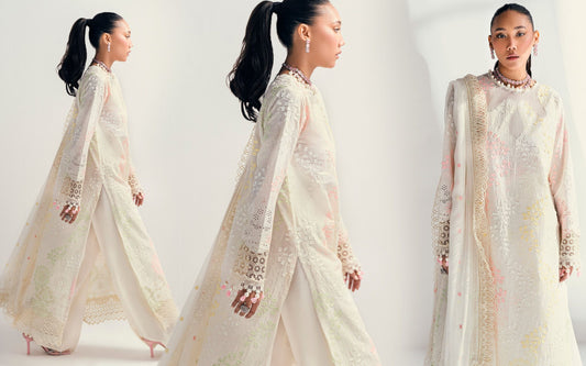 Gul Ahmed Luxury Embroidered Chikankari 2025 | PM 52047