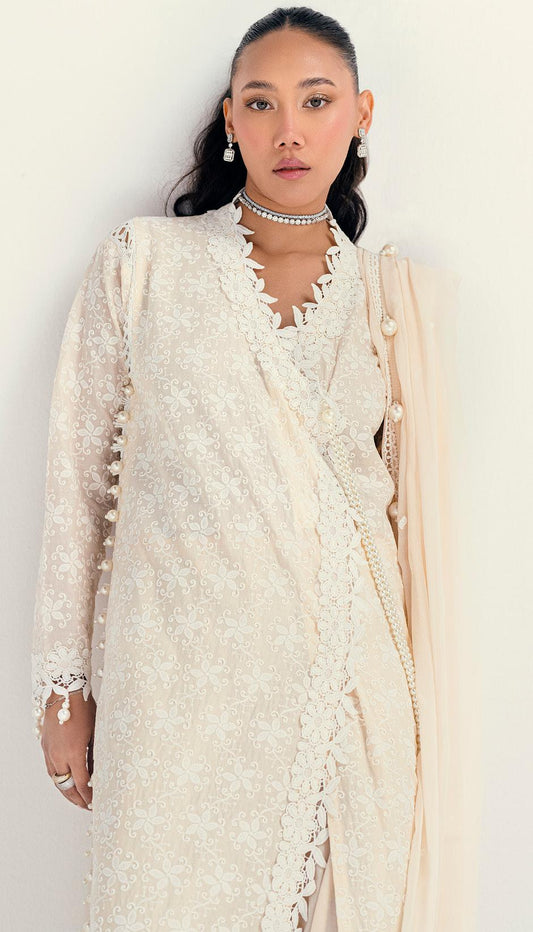 Gul Ahmed Luxury Embroidered Chikankari 2025 | PM 52046