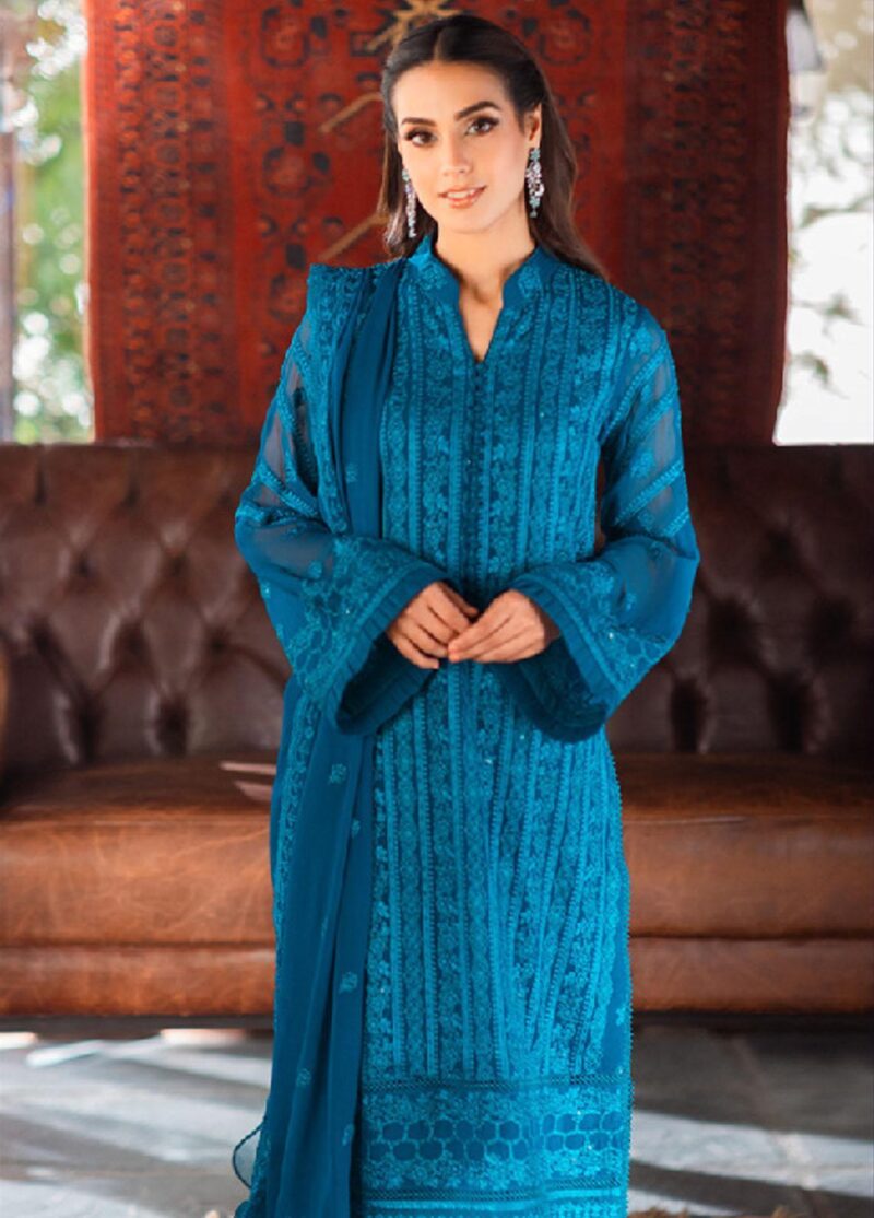 Azure Luxe Embroidered by Ahmed Patel
