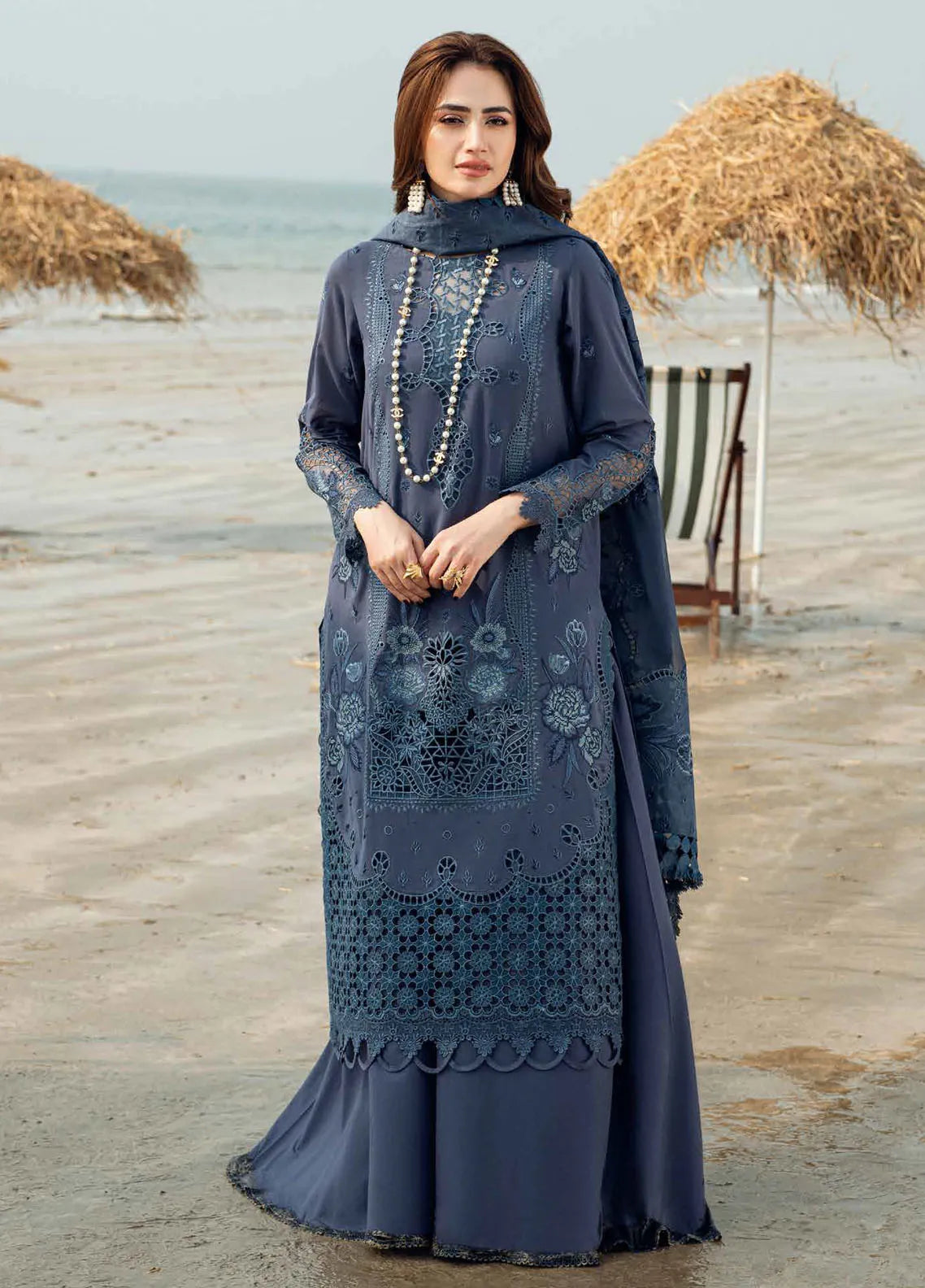 Nureh Chikankari Swiss Lawn 2025 | NE-146