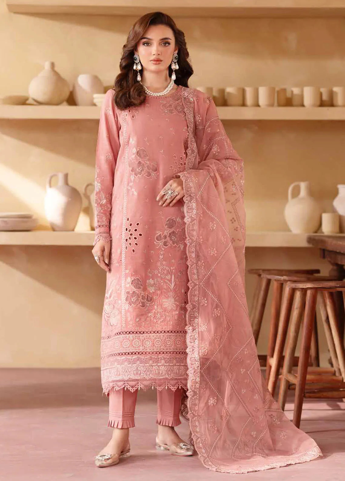Nureh Embroidered Karandi 2025 | NE 130