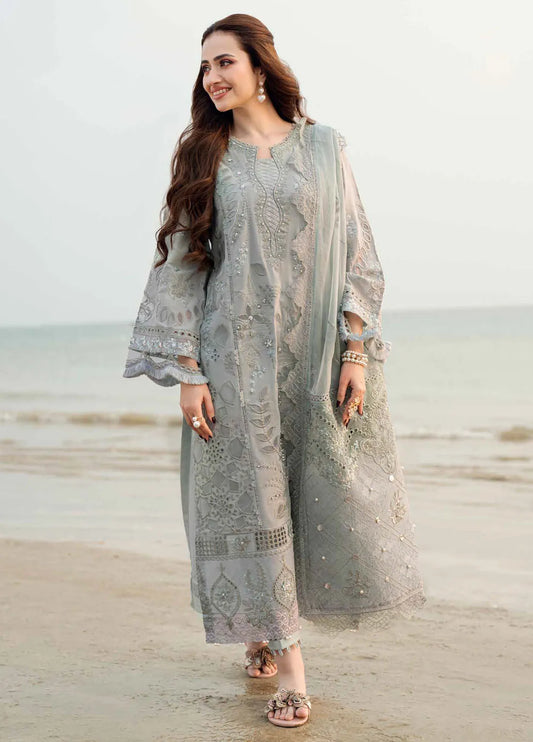Nureh Chikankari Swiss Lawn 2025 | NE-145