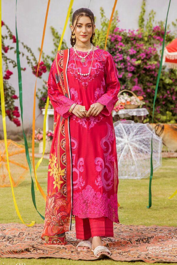 Etoiles By Zebaish Embroidered Lawn 2023| ED-08