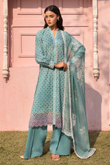 Cross Stitch Premium Lawn 2025 | TEAL GRACE