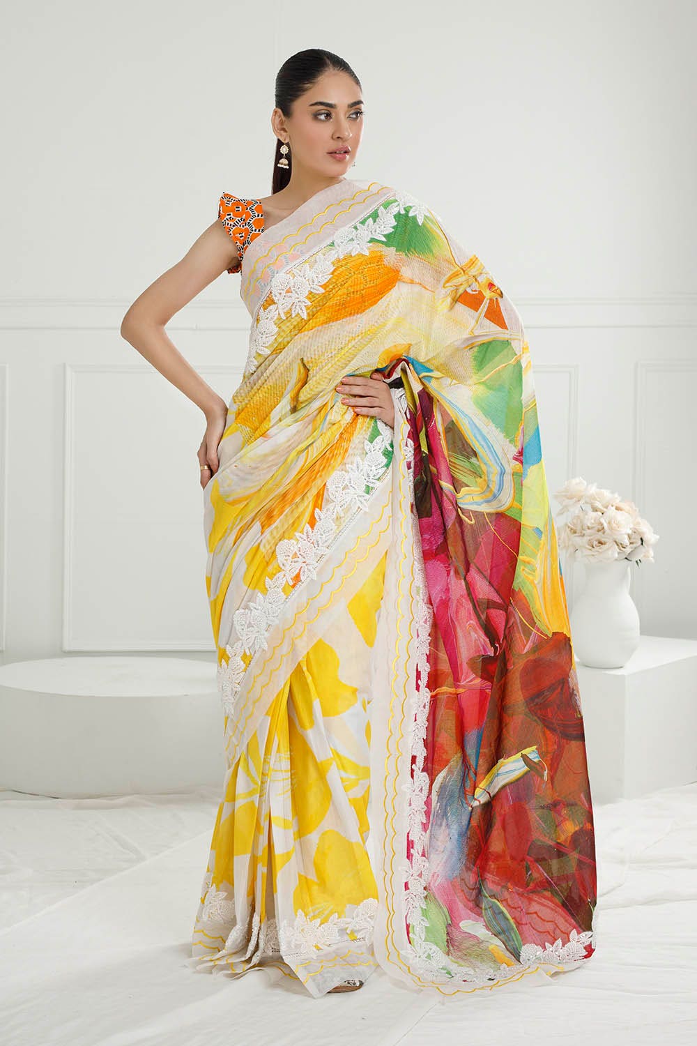 Saree | Gul Ahmed The Joy Of Summer 2025 | SR-52009