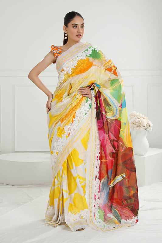 Saree | Gul Ahmed The Joy Of Summer 2025 | SR-52009