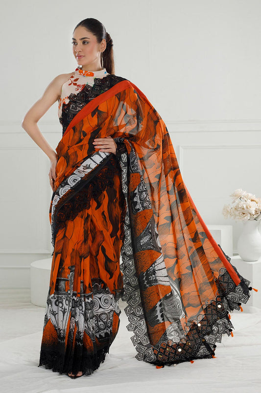 Saree | Gul Ahmed The Joy Of Summer 2025 | SR-52011
